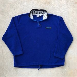 Vintage 90s Perry Ellis America Fleece Jacket